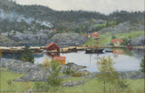sofie-werenskiold-1882-fjord-landskapkuns-druk-kuns-reproduksie-muurkuns-id-a42myjyp2