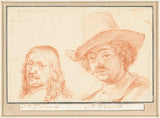 jacob-houbraken-1708-portretter-of-simon-peter-and-jan-Baptiste-tilemann-weenix-art-print-fine-art-gjengivelse-vegg-art-id-a42n7auwn