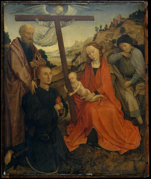 rogier-van-der-weyden-the-holy-family-with-saint-paul-and-a-donor-art-print-fine-art-reproduction-wall-art-id-a433l95if