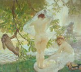 gaston-de-latouche-1913-a-jaqueta-removida-banhistas-impressão-de-arte-reprodução-de-belas-artes-arte-de-parede