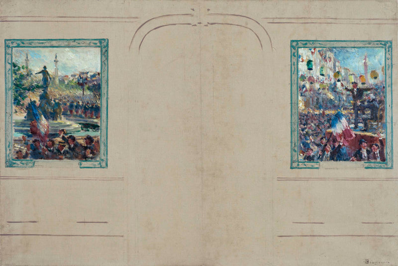 claude-charles-bourgonnier-1910-sketch-for-mayor-of-the-12th-arrondissement-of-paris-place-de-la-nation-bastilles-place-art-print-fine-art-reproduction-wall-art