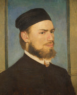 arnold-bocklin-1862-målaren-franz-von-lenbach-konsttryck-finkonst-reproduktion-väggkonst-id-a43lzin8c