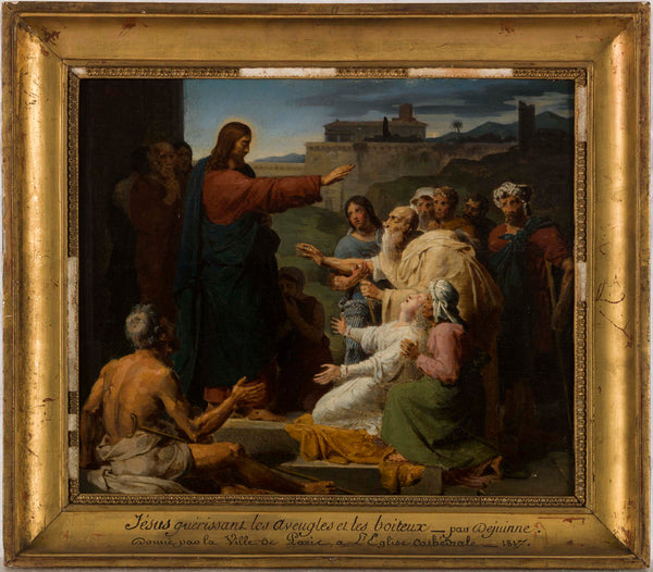 francois-louis-dejuinne-1817-sketch-for-the-former-church-saint-vincent-de-paul-jesus-healing-the-blind-and-lame-art-print-fine-art-reproduction-wall-art