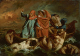 尤金·德拉克罗瓦（Eugene-Delacroix）1865年-丹特斯-树皮艺术印刷精美艺术复制品-墙-艺术-id-a43ubjgtj