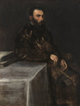 雅格布·丁托列托-1560-男人藝術肖像印刷美術複製品牆藝術 id-a440doaro