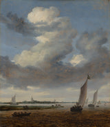 salomon-van-ruysdael-1661-view-of-beverwijk-from-the-wijkermeer-stampa-d'arte-riproduzione-d'arte-wall-art-id-a46tnfog1