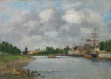 Eugene-Boudin-1891-view-of-the-Port-of-Saint-Valery-sur-Somme-art-print-fine-art-reprodukčnej-wall-art-id-a46yccbpq