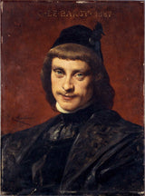 theobald-chartran-1887-charles-le-bargy-1858-1936的肖像，喜剧演员法国阶段服装艺术打印精美的艺术复制品墙艺术