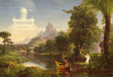 托馬斯·科爾-1842-生命之旅-青春藝術-印刷品-精美藝術-複製品-牆藝術-id-a47mz35gs