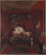 Pierre-Paul-Leon-Glaize-1885-Victor-Hugo-on-his-Deathbed-Art-Print-Fine-Art-Reproduktion-Wandkunst