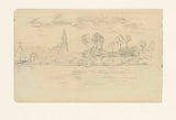 Јозеф-Израел-1834-Црква-између-дрвећа-на-води-уметничка-штампа-ликовна-репродукција-зид-уметност-ид-а49б9а7дг