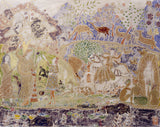 čārlza Prendergasta figūriņas un brieža māksla-print-fine-art-reproduction-wall-art-id-a4bgf7pai