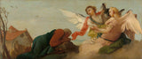 francesco-zugno-1750-亚伯拉罕，带有三个天使的艺术印刷精美的艺术复制品-墙-艺术-id-a4co02txs