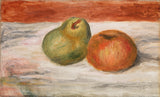 Pierre-Auguste-Renoir-1909-Apfel-und-Birne-Birne-und-Apfel-Kunstdruck-Fine-Art-Reproduktion-Wandkunst-id-a4csq85vd
