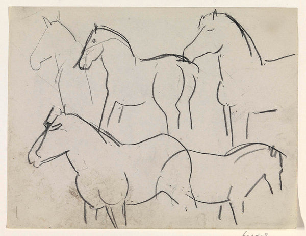 leo-gestel-1891-sketch-sheet-studies-of-horses-art-print-fine-art-reproduction-wall-art-id-a4cxnns6w