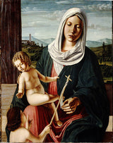 michele-da-verona-1490-madonna-och-barn-med-barnet-sankt-john-döparen-konsttryck-konst-reproduktion-väggkonst-id-a4d8bl79s