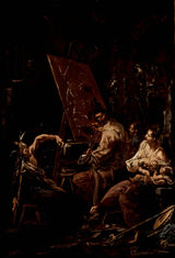 alessandro-magnasco-1700-the-rəssamlar-studio-art-çap-incə-art-reproduksiya-divar-art-id-a4dofdvrx
