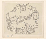 leo-gestel-1891-vier-paarden-kunstprint-fine-art-reproductie-muurkunst-id-a4e64owg0