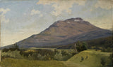 古斯塔夫·威廉·棕櫚-185-夏季風景-帶山藝術印刷品精美藝術複製品牆藝術 id-a4f53mee8
