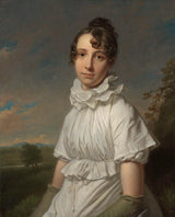 查尔斯·霍华德·霍德斯（Charles-howard-hodges）1810艾玛·简·爱德华兹的肖像艺术印刷精美的艺术复制品-墙-艺术-id-a4fk4qohq
