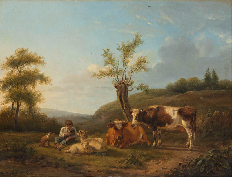 hendrik-stokvisch-1814-landscape-with-cattle-near-darthuizen-art-print-fine-art-reproduction-wall-art-id-a4fqw42ad