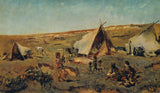 Антон-Ромако-1880-циганський табір-на-рівнині-художнього друку