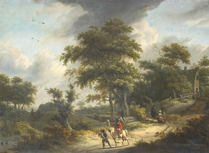 roelof-jansz-van-vries-1650-landscape-with-falconer-art-print-fine-art-reproduction-wall-art-id-a4hn7nxbj