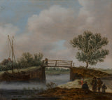 jan-van-goyen-1628-landskap-med-bro-känd-som-den-lilla-bro-konst-tryck-fin-konst-reproduktion-vägg-konst-id-a4i6dpkwt