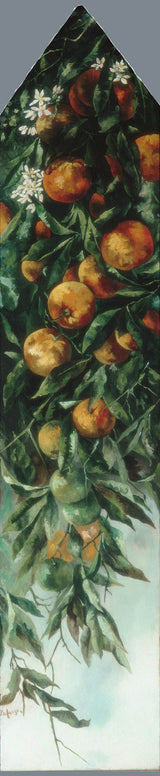 約翰拉法日-1883-橙色分支藝術印刷美術複製品牆藝術 id-a4iexift