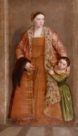 パオロ・ヴェロネーゼ-1552-伯爵夫人の肖像-リヴィア・ダ-ポルト-ティエンと彼女のアートプリント-ファインアート-複製-ウォールアート-id-a4ij0yowx