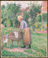 camille-pissarro-1893-a-washerwoman-at-eragny-art-print-fine-art-reproduction-wall-art-id-a4jfz986p