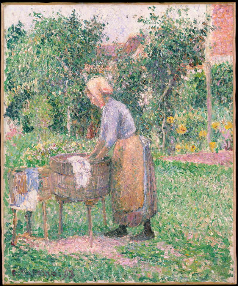 camille-pissarro-1893-a-washerwoman-at-eragny-art-print-fine-art-reproduction-wall-art-id-a4jfz986p