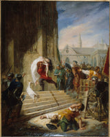 eugenie-epouse-latil-henry-1832-quasimodo-esmeralda-사형집행인의 손을 구하다-예술-인쇄-미술-복제-벽-예술