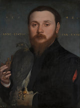 hans-holbein-the-mlađi-1542-portret-plemića-sa-jastrebom-umjetničkim-otiskom-fine-umjetničke-reprodukcije-zidne-umjetničke-id-a4kemgnlm