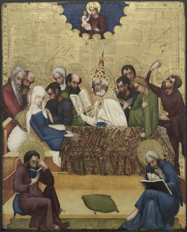 master-of-heiligenkreuz-1400-death-of-the-virgin-art-print-fine-art-reproduction-wall-art-id-a4lpum7kz