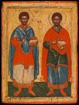 ecole-cretoise-1500-st-cosmas-and-damian-art-print-fine-art-reproduction-wall-art