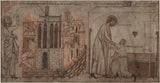 匿名1250年，圣埃洛伊省在圣埃洛伊省的圣军mart教教堂救火，圣埃洛伊省治愈了瘫痪在圣但尼修道院的艺术打印精美的艺术复制品墙上的艺术
