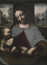 круг-Леонардо-Да-Винци-1500-Девица-и-дете-уметност-принт-ликовна-репродукција-зид-уметност-ид-а4о7пидоб