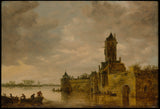 jan-van-goyen-1647-zamek-nad-rzeką-druk-sztuka-reprodukcja-dzieł sztuki-sztuka-ścienna-id-a4oqhdp5u