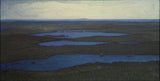 奧托-赫塞爾博姆-1908-森林和湖泊藝術印刷品美術複製品牆藝術 id-a4ox62pk7