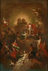 יוסף-חורף-הול-ג'י -1782-ישו-ותשעה-מקהלות-המלאכים-מצפים-מרי-לכס שלו-לה-כס-אמנות-הדפס-אמנות-רפרודוקציה-קיר-אמנות- id-a4p51z22y