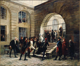 georges-cain-1885-marie-antoinette-lahkub uksehoidjast-oktoober-16-1793-kunstitrükk-peen-kunsti-reproduktsioon-seinakunst
