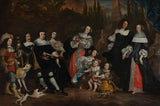 juriaen-jacobsz-1662-gruppeportrett-av-michiel-de-ruyter-og-hans-familiekunsttrykk-fin-kunst-reproduksjon-veggkunst-id-a4pklb4x9