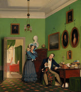 威廉·本德斯（Wilhelm-Bendz）1830-waagepetersen-家庭艺术印刷精美的艺术复制品-墙-艺术-id-a4pt00vn8
