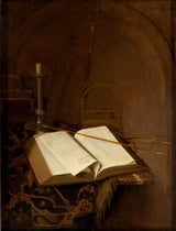 ジャン・ヴァン・デル・ヘイデン-1664-聖書のある静物-アート-プリント-ファインアート-複製-ウォールアート-id-a4tmkmgao