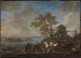 philips-wouwerman-1650-paarden-watergeven-aan-een-rivier-art-print-fine-art-reproductie-muurkunst-id-a4vjwz5oy