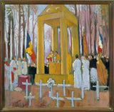 maurice-denis-1924-mass-at-the-the-grave-of-ernest-psichari-art-print-fine-art-reproduction-wall-art