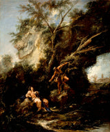 алессандро-магнасцо-1715-пејзаж-са-искушењем-христа-уметност-штампа-ликовна-репродукција-зид-уметност-ид-а4ив1в1јр