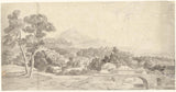 未知-1710-景觀與橋上的城市藝術印刷精美藝術複製牆藝術 id-a505bxmt3