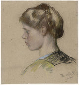 Therese-Schwartze-1912年轻女子肖像艺术打印精美艺术复制品墙艺术IDa50n5ryfu
